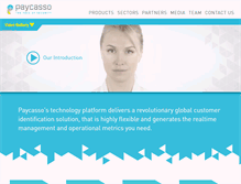 Tablet Screenshot of paycasso.com